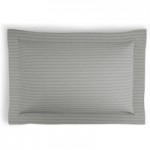 Fogarty Embossed Stripe Slate Grey Oxford Pillowcase Grey