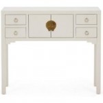 Hanna Oyster Console Table Oyster