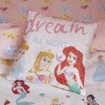 Disney Princess Sequin Cushion MultiColoured