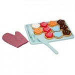 Wooden Baking Tray with Cookies MultiColoured
