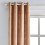 Salvage Stitch Blush Eyelet Single Curtain Panel Blush