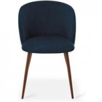 Celia Velvet Dining Chair – Midnight Blue Midnight (Blue)