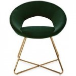 Stella Velvet Dining Chair – Bottle Green Bottle Green