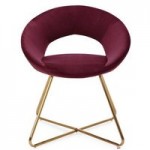 Stella Velvet Dining Chair – Claret Claret