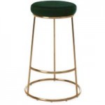 Zeta Velvet Bar Stool – Bottle Green Bottle (Green)