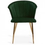 Kendall Velvet Dining Chair – Bottle Green Bottle Green
