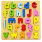 Wooden Alphabet Puzzle MultiColoured