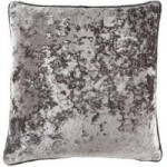 Crushed Velour Grey Cushion Grey