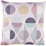 Geometric Circles Pink Cushion Cover Pink
