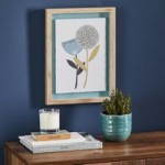 Emmott Framed Print 1 Blue, grey, ochre