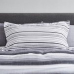 Ellis Black Stripe Oxford Pillowcase Black