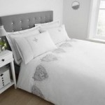 Eliza White Duvet Cover and Pillowcase Set White