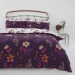 Jessica Plum Duvet Cover and Pillowcase Set Purple