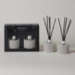 Bling Set of 2 Reed Diffusers Silver
