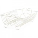 Wire Natural Hearts Dish Drainer Natural