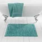 Ribbed Lagoon Bath Mat Lagoon (Blue)