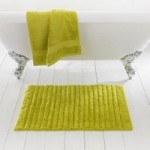 Ribbed Lime Bath Mat Lime (Green)