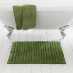 Ribbed Woodland Fern Bath Mat Woodland Fern (Green)