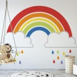 Rainbow Mural MultiColoured
