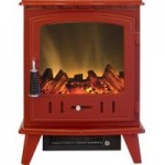 Aviemore Electric Stove in Red Red