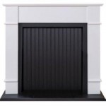 Oxford Stove Fireplace in Pure White White