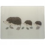 Hedgehog Glass Worktop Saver Brown