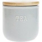 Embossed Grey Tea Canister Grey
