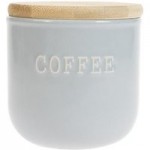 Embossed Grey Coffee Canister Grey