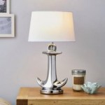Crosby Anchor Silver Table Lamp Chrome