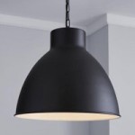 Clea Metal Dome Black Ceiling Fitting Black