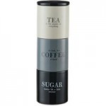 Monochrome Stacking Tea Coffee Sugar Canisters Cream