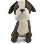 Boxer Dog Doorstop Brown