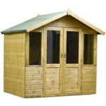 7ft x 5ft Winchester Brighton Wooden Summerhouse Natural
