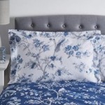 Oriental Bird Blue Oxford Pillowcase Blue