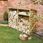 7ft x 3ft Rowlinson Log Store Natural