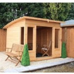 8ft x 8ft Winchester Helios Wooden Summerhouse Natural