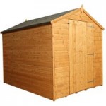 8ft x 6ft Winchester Budget Apex Shed Natural