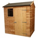 4ft x 6ft Winchester Wooden Apex Shed Natural