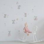 Daisy Mouse Wall Stickers MultiColoured
