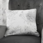 Gracey Grey Floral Cushion Grey