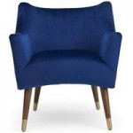 Brody Velvet Chair – Blue Blue