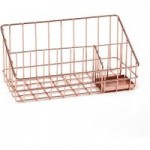 Copper Effect Stationery Holder Copper