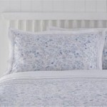 Libby Cuffed Print Blue Oxford Pillowcase Blue
