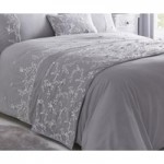 Butterfly Lace Embroidered Grey Runner Grey