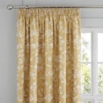 Marianne Gold Blackout Pencil Pleat Curtains Gold