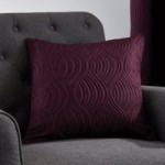 Skyla Aubergine Cushion Aubergine (Purple)