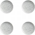 Maxwell & Williams Caviar Speckle Set Of 4 15cm Coupe Plates Grey