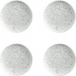 Maxwell & Williams Caviar Speckle Set Of 4 20cm Coupe Plates Grey