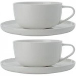 Maxwell & Williams Cashmere Set Of 2 300ml Cup and Saucers White