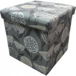 Emmott Foldable Cube Ottoman Grey